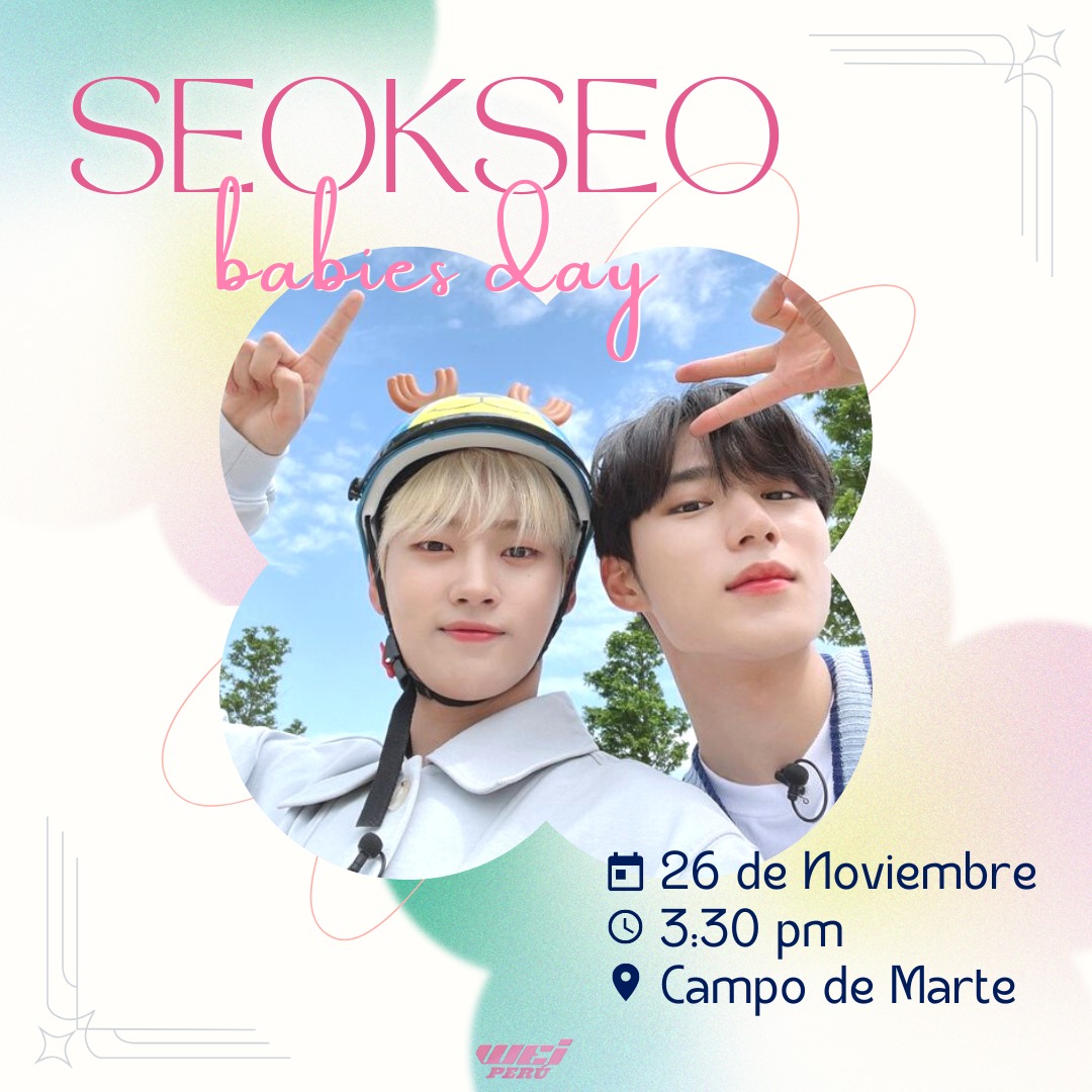 WEi_Peru's tweet photo. 🦊SEOKSEO BABIES DAY🐤

¡Hola RUi! 💜💙 En esta ocasión estamos felices de poder invitarles a un picnic para celebrar el cumpleaños de nuestros queridos maknaes 🎉

🗓 Sábado 26 de noviembre 

🕓 Hora: 3:30 p.m. 

📍 Lugar: Campo de Marte https://t.co/jxGVJ7rmHv