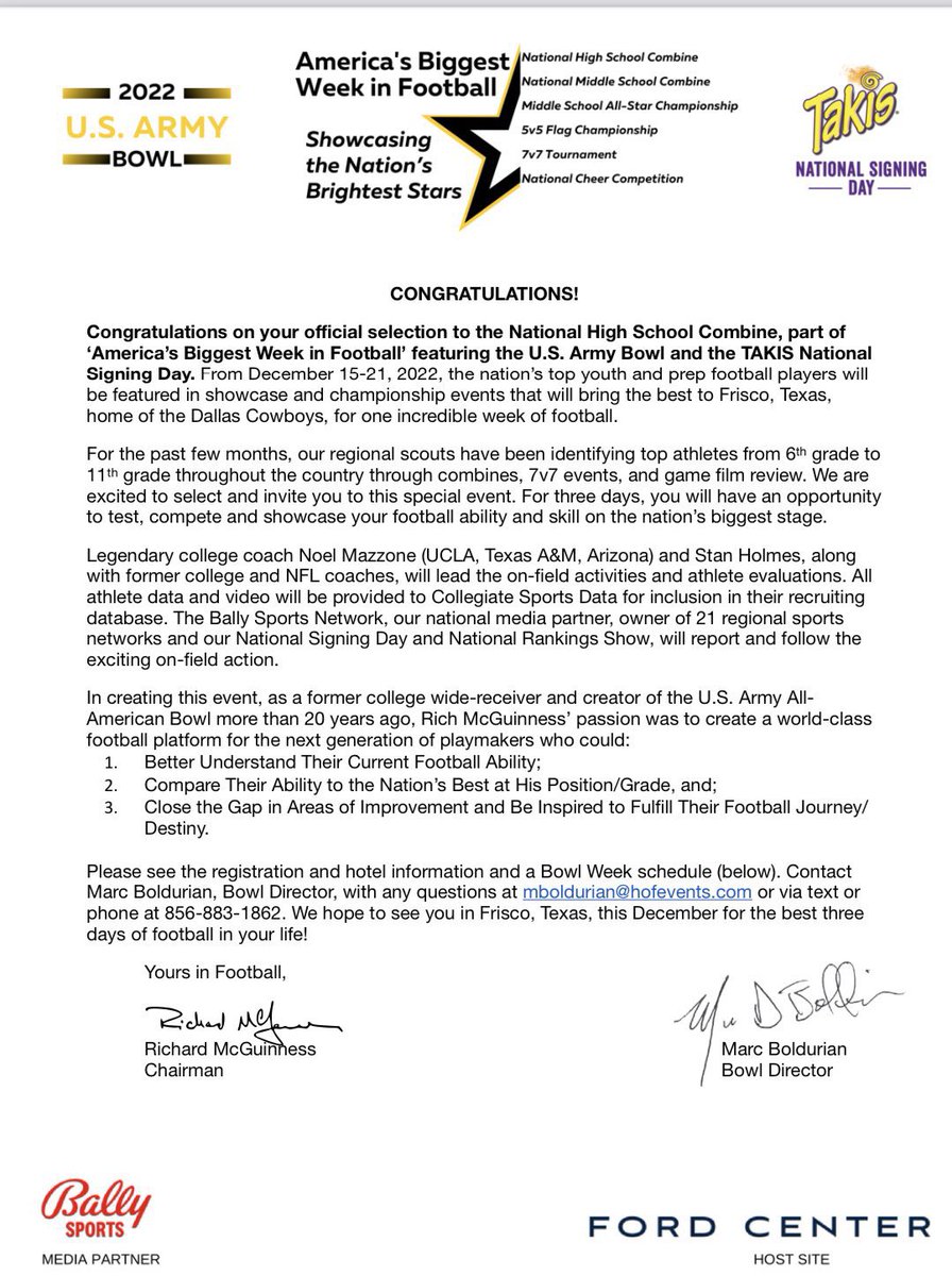cbroome792's tweet photo. blessed to receive an official invite to this years U.S. Army All-American Bowl National Combine in Dallas, Texas‼️@D5Army https://t.co/kAQAwTvn1d