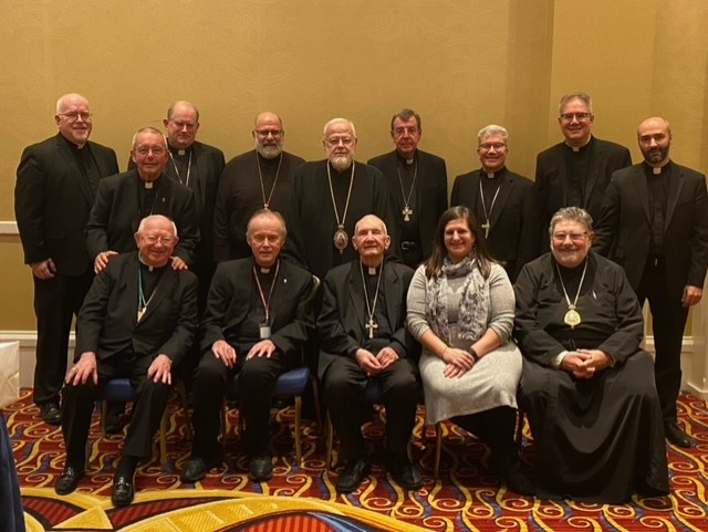 frphartmann's tweet photo. Dinner tonight with the invited Orthodox Bishop Observers to the USCCB Plenary along with members and staff of the Bishops Committee for Ecumenical and Interreligious Affairs.  Enjoyable and fascinating conversation. https://t.co/D10On8LDFY