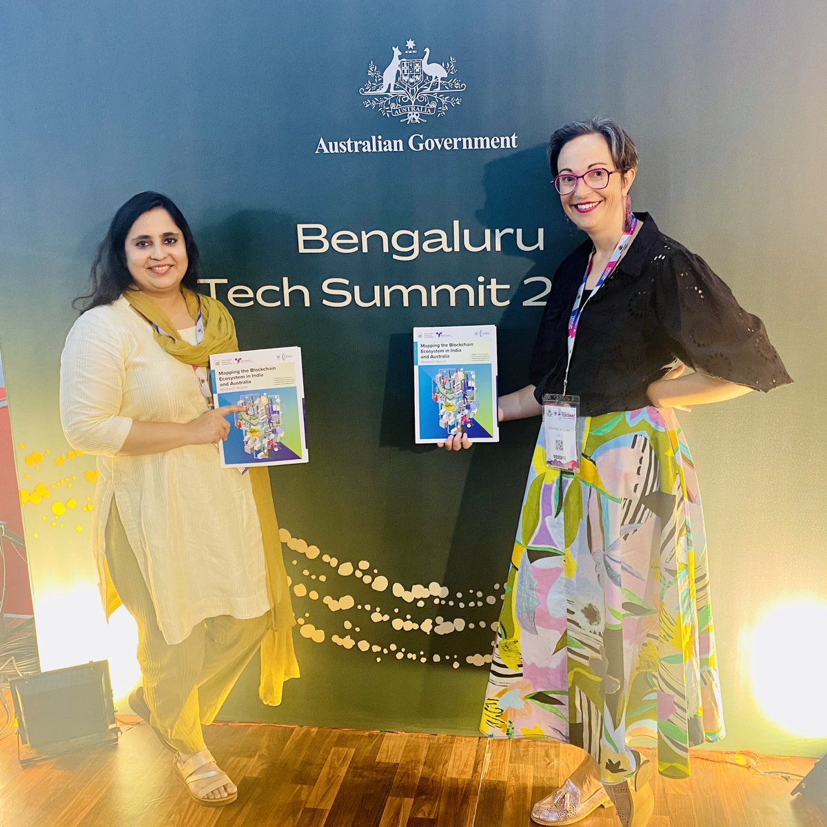 Thx <a href="/TimWattsMP/">Tim Watts MP</a> for launching with interest &amp; gusto <a href="/TPDesignCentre/">TechPolicyDesignCentre</a> &amp; <a href="/CCGNLUD/">Centre for Communication Governance at NLU Delhi</a>’s joint #AICCTT report yesterday at <a href="/blrtechsummit/">BengaluruTechSummit</a>

The report maps non-financial uses of blockchain in 🇦🇺 &amp; 🇮🇳 - Pt 2 will look at application &amp; development of standards

Offical photos to follow 📸