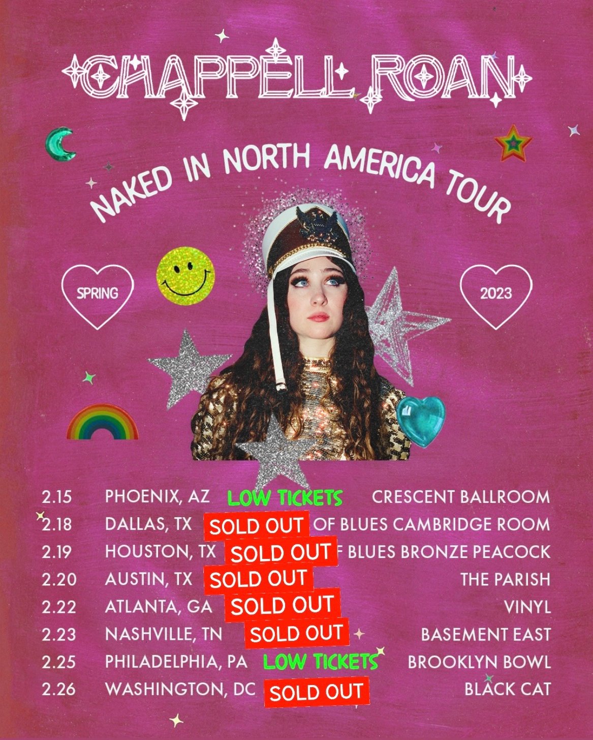 Chappell Roan on Twitter: "Low Ticket Alert!! Running low on tix in a