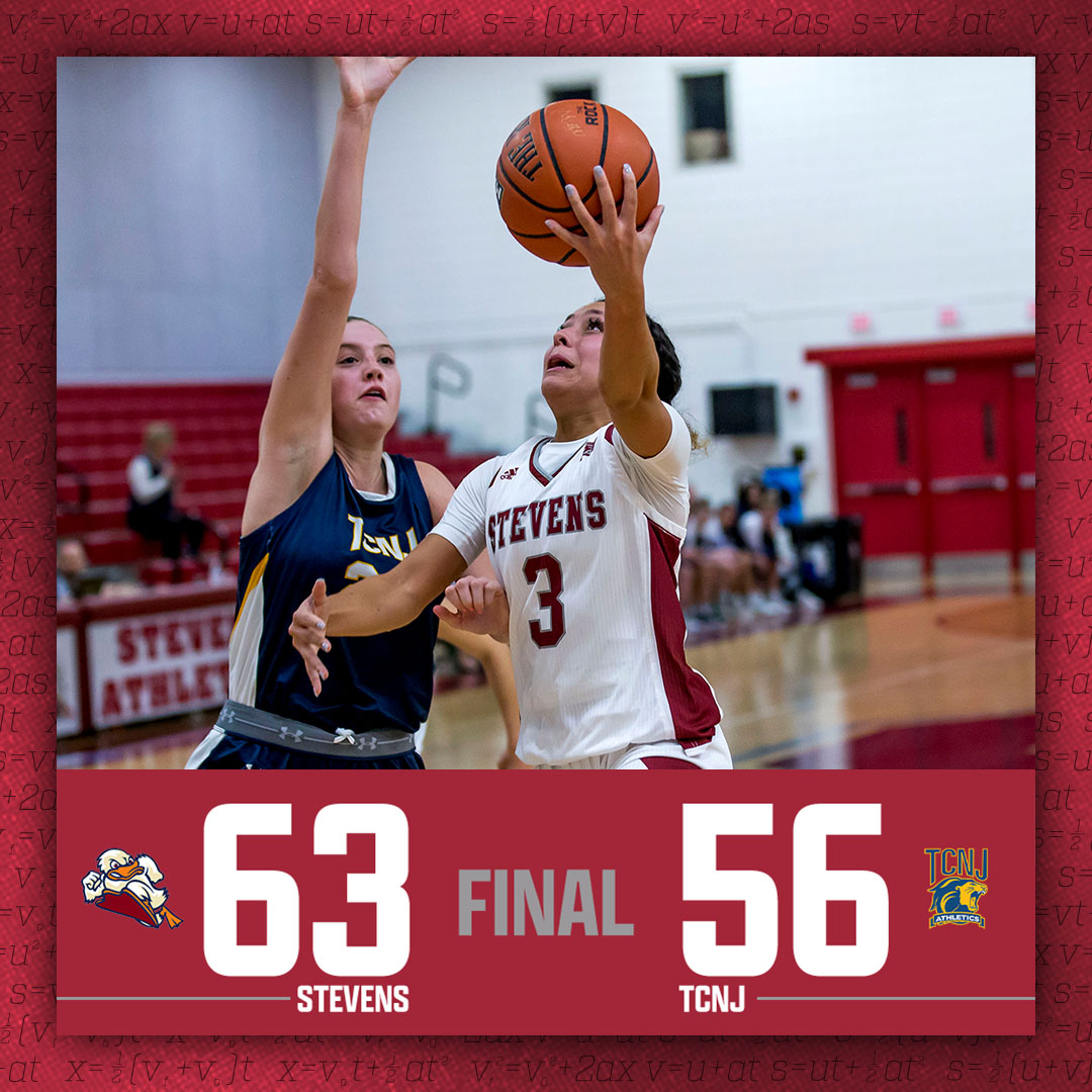 𝐇𝐨𝐦𝐞 𝐃𝐮𝐛

👌 Ducks hit double figures as <a href="/StevensWBBALL/">StevensWBBALL</a> defeats TCNJ 63-56!

#AllRise #d3hoops #MAChoops