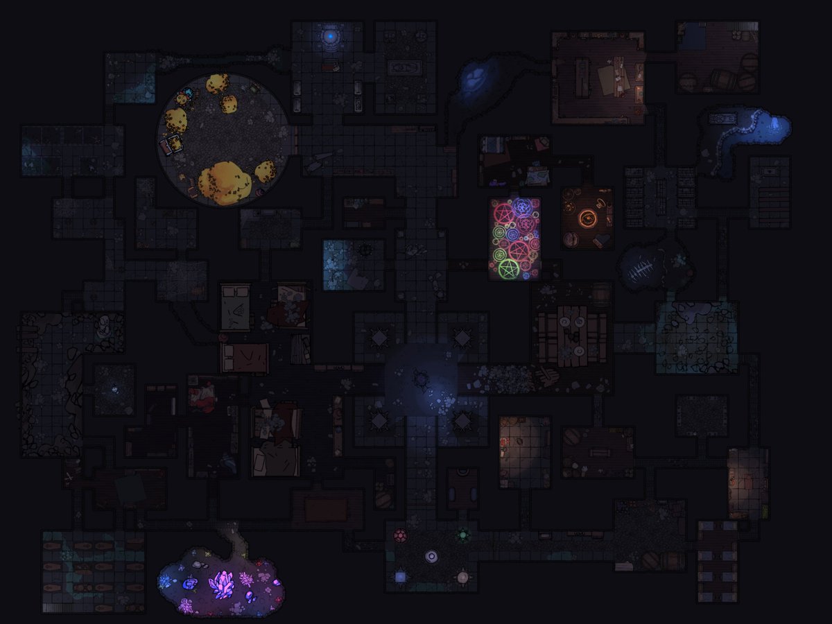 Just got my first commission, and what a big project it was! Darkhold was once home to giants, who were rumored to be controlled by wizards. Though abandoned now, the dungeon that sits below the castle is extensive and dangerous. Commissions still open if you're interested!#ttrpg