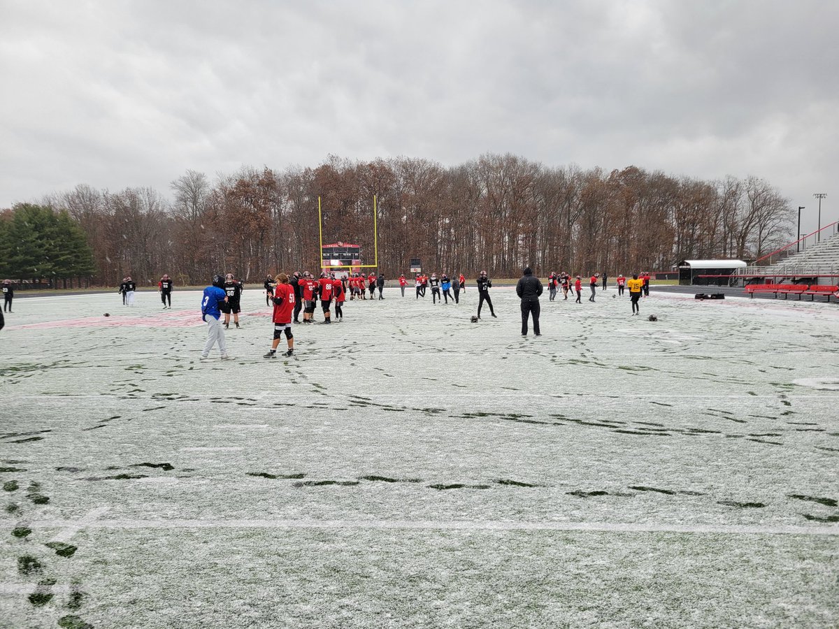 Only four 4A teams practicing this week! Our players were loving the snow! Enjoying the journey! #StLeonIsSpecial