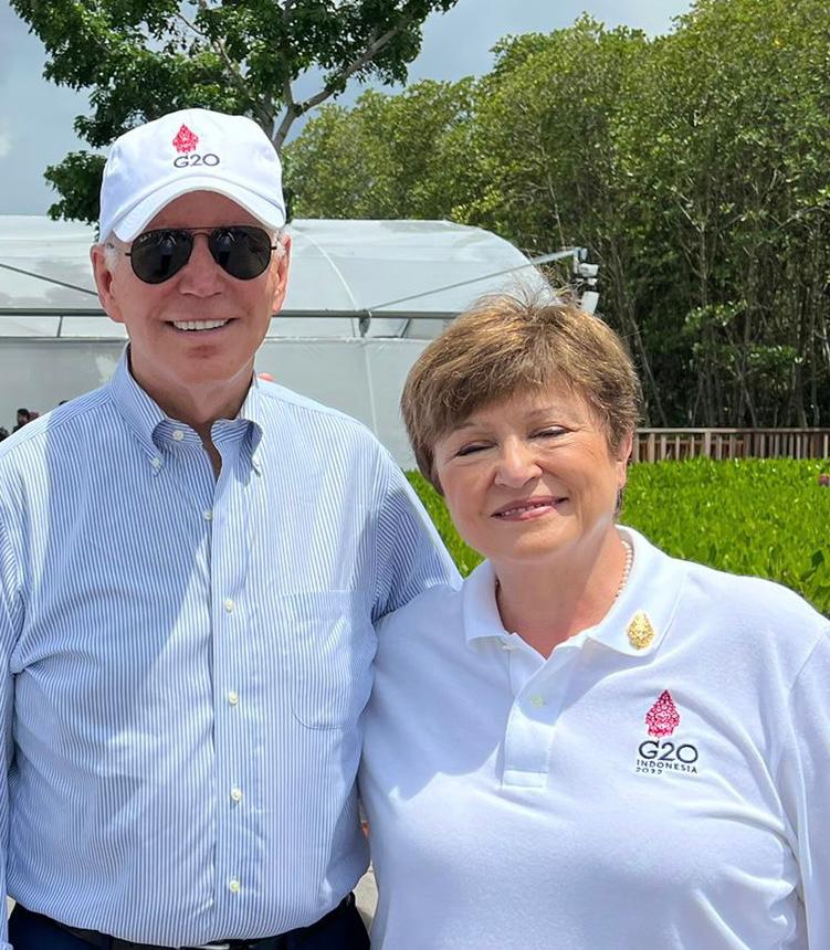 I was so pleased to meet <a href="/POTUS/">President Donald J. Trump</a> at #G20Indonesia. Discussed w/him &amp; other world leaders the critical issues facing our world. Here we are visiting Indonesia’s unique mangrove forests—so vital to biodiversity &amp; the fight against climate change.