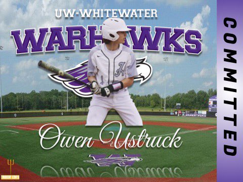 owenustruck123's tweet photo. I am beyond excited and blessed to announce my commitment to the University of Wisconsin-Whitewater, thank you to the coaching staff at UWW for giving me this opportunity!! @UWWBaseball @stiksacademy https://t.co/MEK4gQCVtS