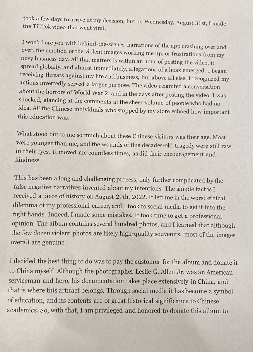 EvanKail's tweet photo. My letter to the representatives who flew in to meet me and China at large: https://t.co/pqfrBRPOKv
