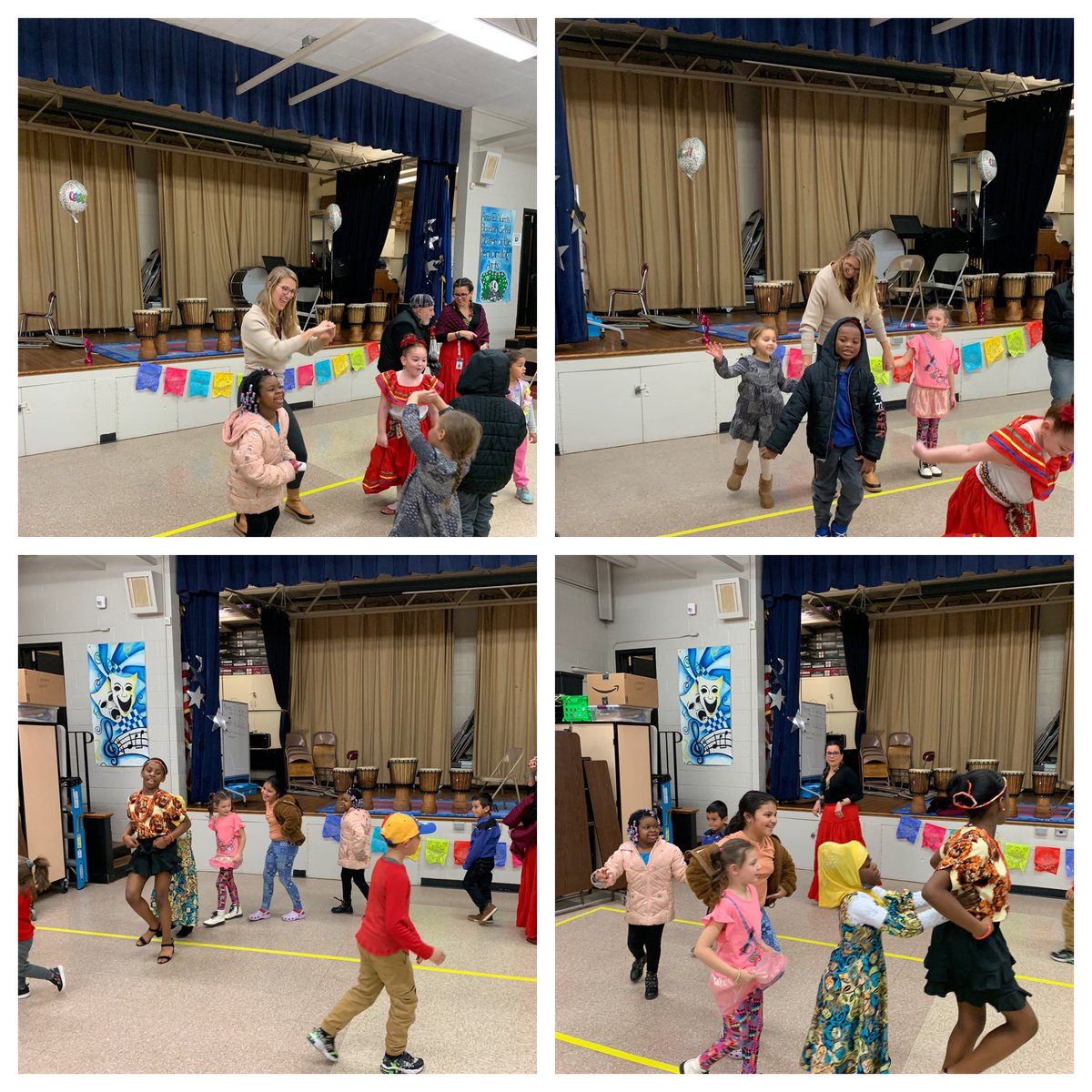 NorrisPandas's tweet photo. We had a fantastic @NorrisPandas Multicultural Heritage Hallway! Our families enjoyed crafts, food, drumming, dancing and good@company! Thank you for coming and representing your country! 🐼❤️🇨🇦🇧🇷🇬🇾🇯🇲🇺🇸 https://t.co/lUPjUltQH0