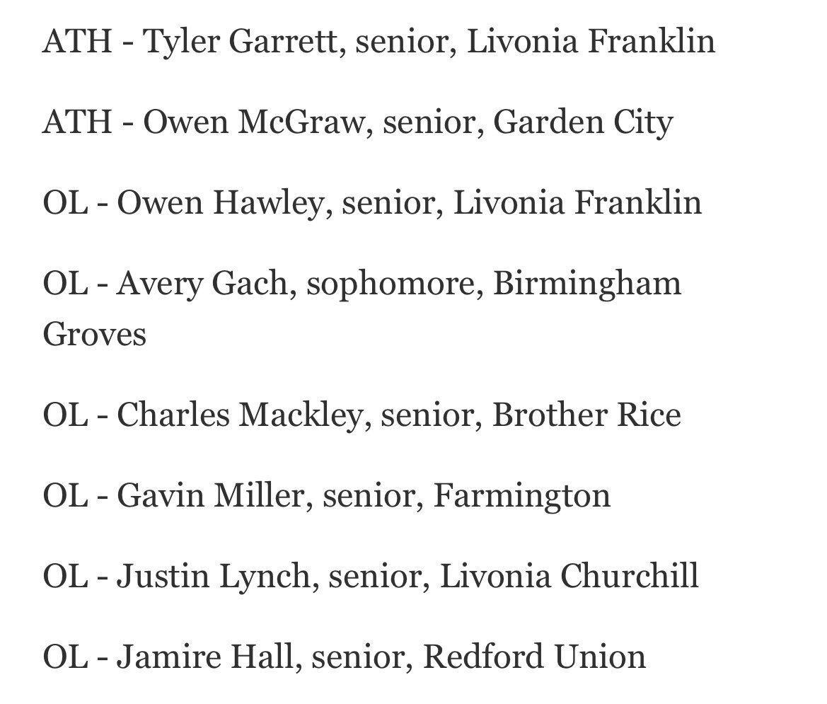 owenmcgraw_'s tweet photo. Blessed to make 1st team All-Region (RB) &amp; 1st team All-Area (Athlete) ‼️ @TheD_Zone @AllenTrieu @folsombrandonj https://t.co/pj52uehbto
