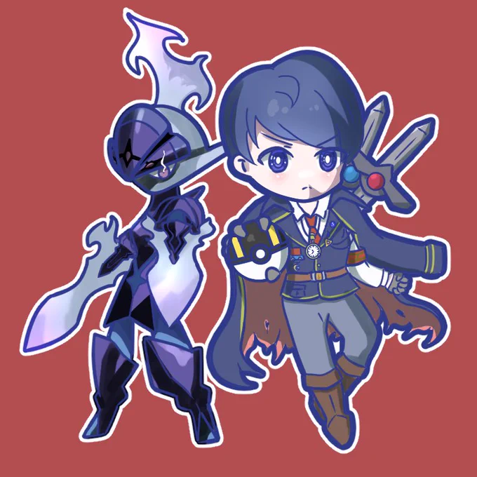ポケモンSV新キャラとコテキャラ!!(ご依頼の絵です!)有償ですがアイコン描いて欲しい方はDMくださーい(*'∀`*) 