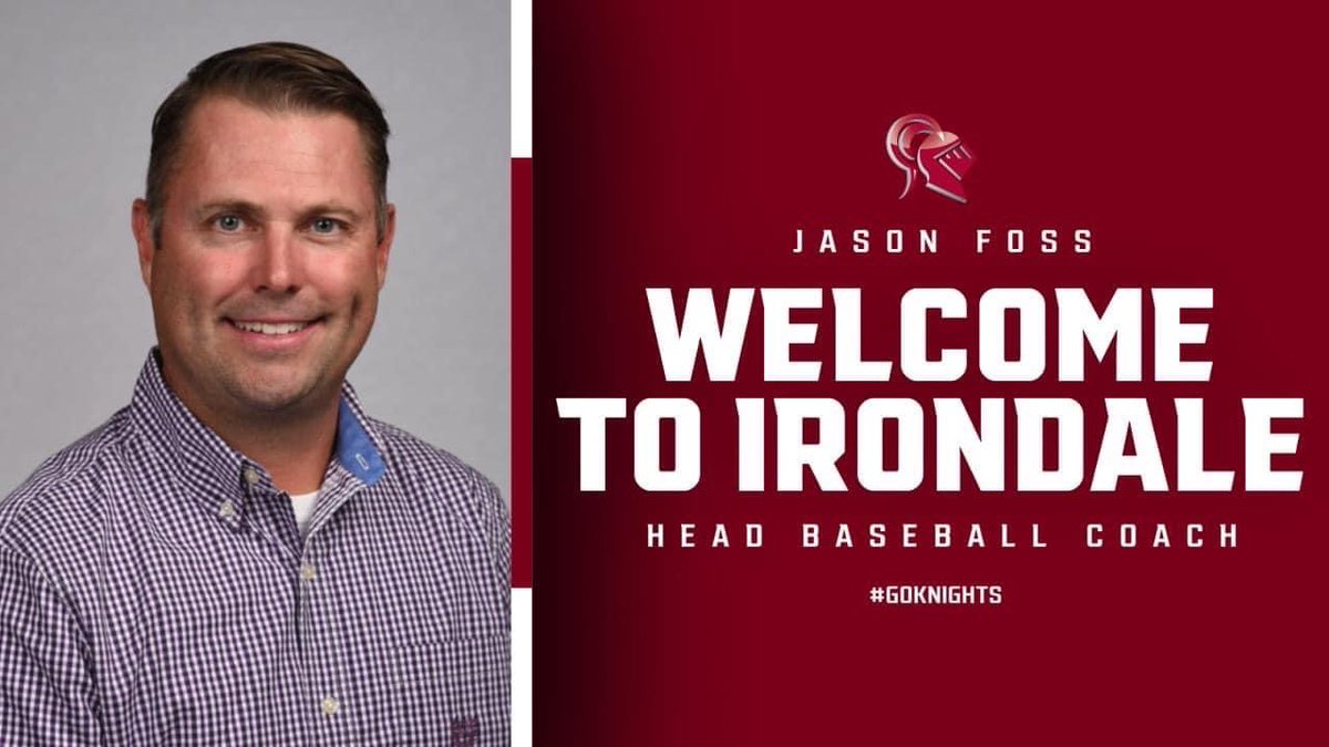 IBLBaseballMN's tweet photo. Welcome to Coach Foss, and the Irondale Knights baseball coaching staff! https://t.co/nhMbHNT2K4