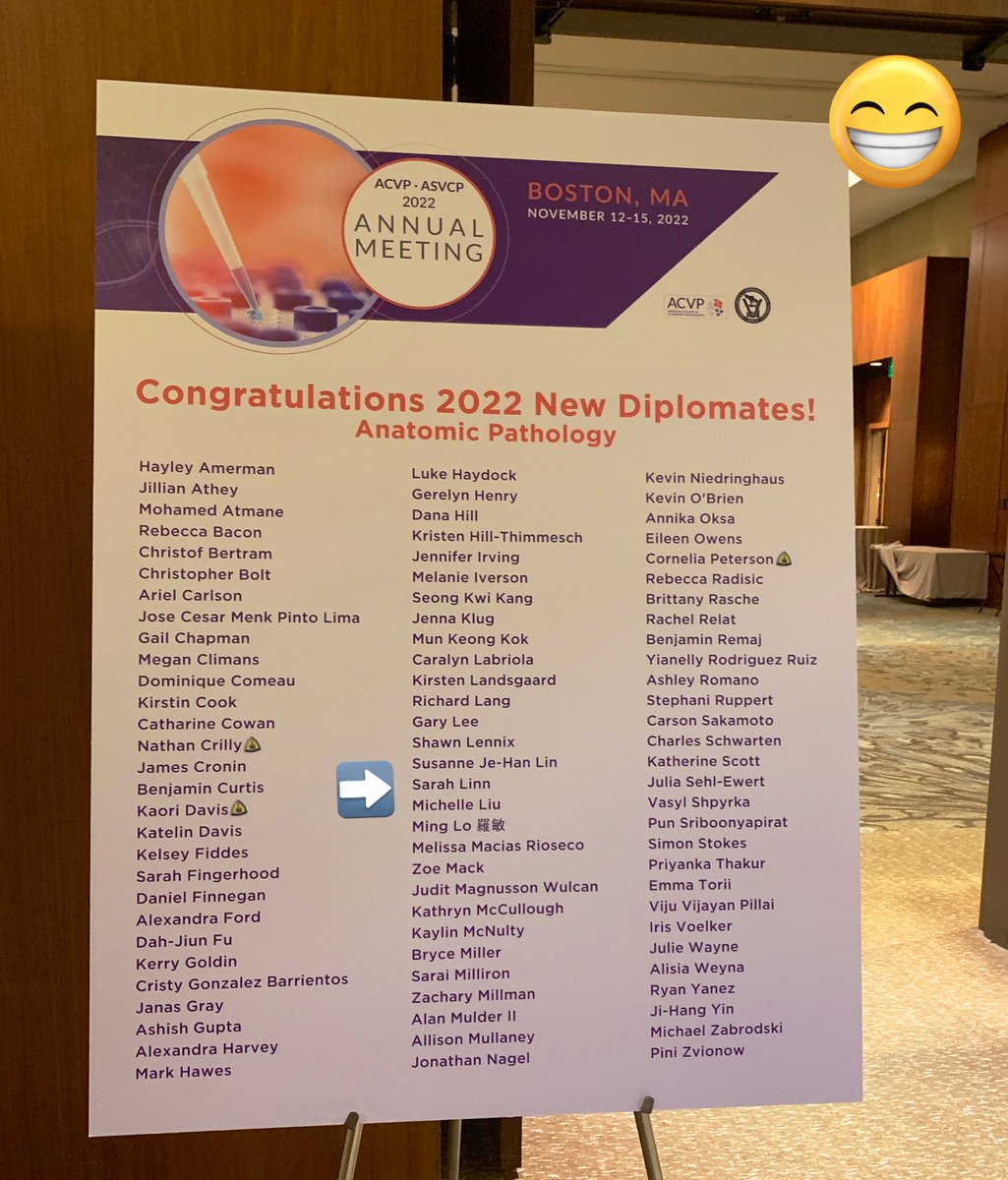 Sarah_Linn16's tweet photo. Very fortunate to have attended the #acvp2022 meeting as a ✨Diplomate✨ for the first time this year &amp; looking forward to many more 🖤🖤🖤 https://t.co/paedAxC8rU