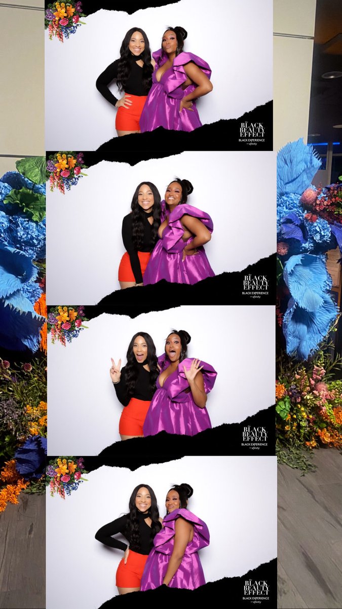 BellaPhy's tweet photo. me &amp; franssss @ #theblackbeautyeffect premiere. make sure y’all watch on @xfinity on 11.25.2022 https://t.co/eqDgEEdtLz