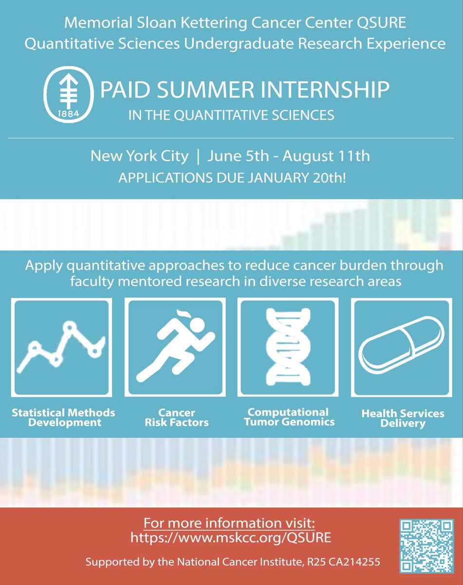 Mithat Gönen (@gonen_mithat) on Twitter photo QSURE: Best summer internship for quantitative students interested in cancer research. Apply now. <a href="/MSKBiostats/">Memorial Sloan Kettering Biostatistics Service</a> QSURE: Best summer internship for quantitative students interested in cancer research. Apply now. <a href="/MSKBiostats/">Memorial Sloan Kettering Biostatistics Service</a>