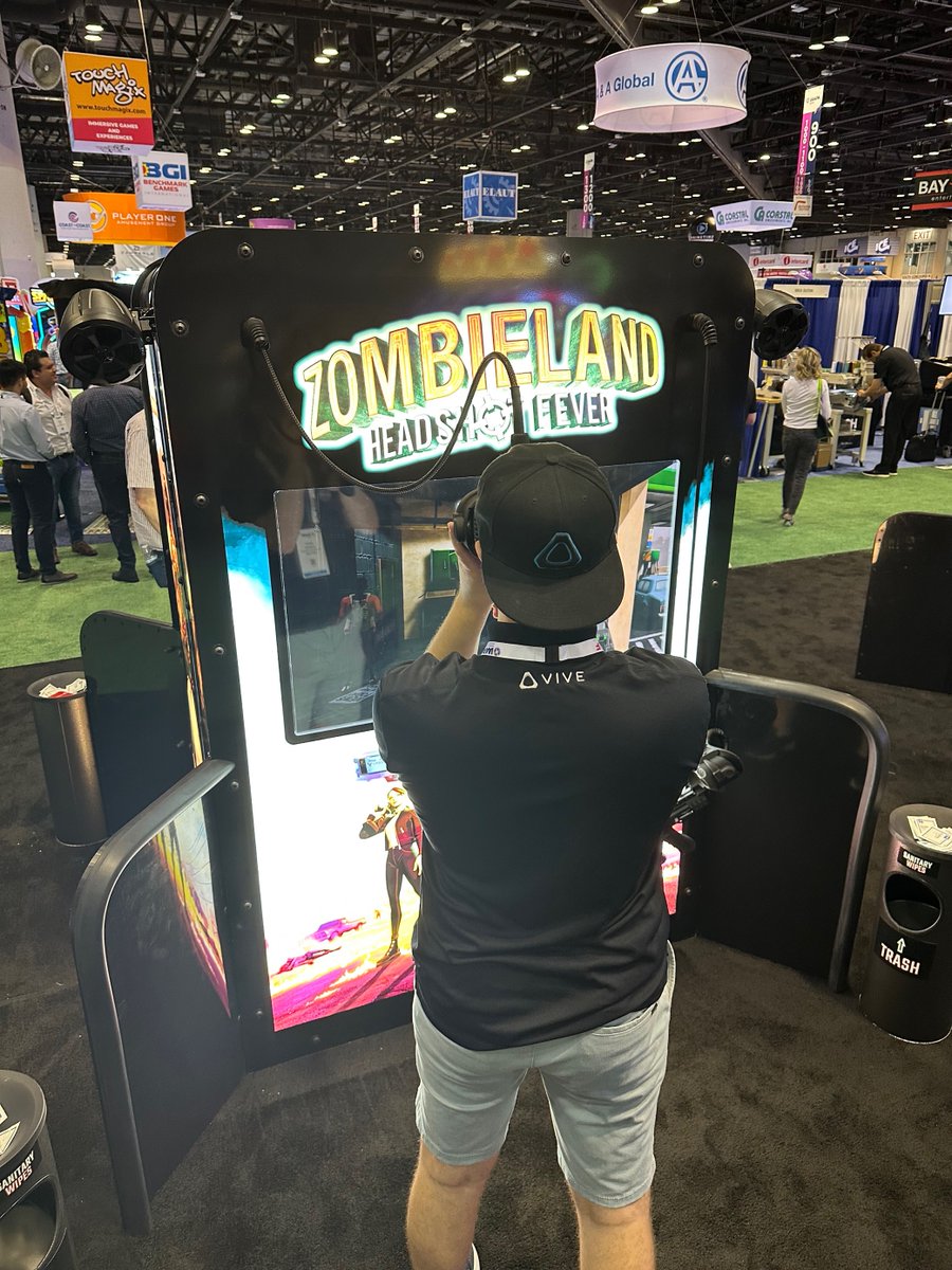 htcvive's tweet photo. A few pics from #IAPPAexpo with our partners @laigames, @phenomenavr, and VRSENAL. https://t.co/4WThKP37k3