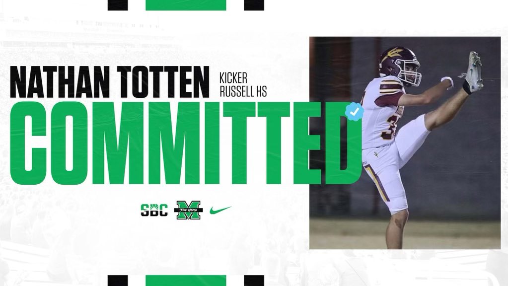 Committed‼️ #GoHerd 🦬 ⚪️🟢                           #WeAre <a href="/HerdFB/">Marshall Football</a> <a href="/reddevilsfball/">Russell Red Devil Football</a>           <a href="/CoachJGalante/">Johnathan Galante</a> @Coach_TaylorMU        <a href="/CoachHuff/">Charles C. Huff</a> <a href="/tjmaynard54/">TJ</a>                       <a href="/russellfball/">Russell Football Recruits</a> <a href="/HKA_Tanalski/">Adam</a>