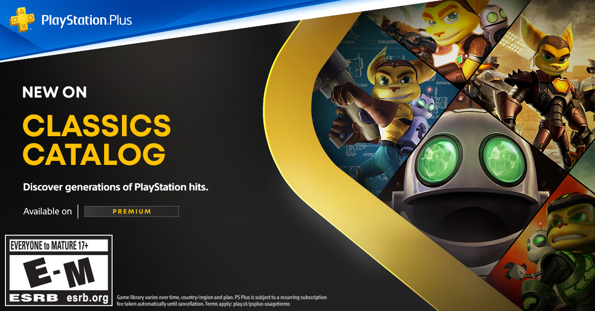 PS Plus Premium Gets Five Ratchet & Clank Games on 15th November