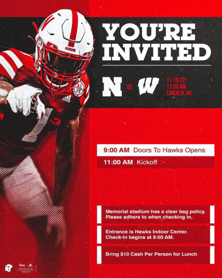 Thanks for the invite, can’t wait to head out to Lincoln 🔴⚪️🌽@Callaghan_NEB @NEB_Recruiting