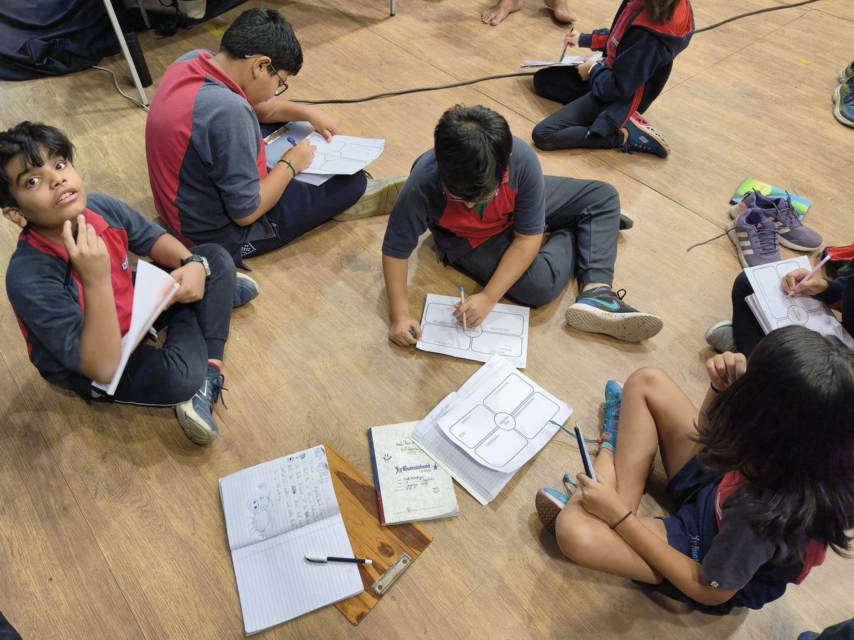 SufyanSaiyed's tweet photo. Wndrful start 2 our new #inquiry #civilization Ss were askd 2 imagine as if thy wr the first humans. Wht things will thy choose frm the givn ones 2 survive as a community Tuning in acty. Wndrful connections n fruitful discussion. #inquirycycle @FSSurat @kjinquiry @AswaniNandini https://t.co/9zIT3jUNZA