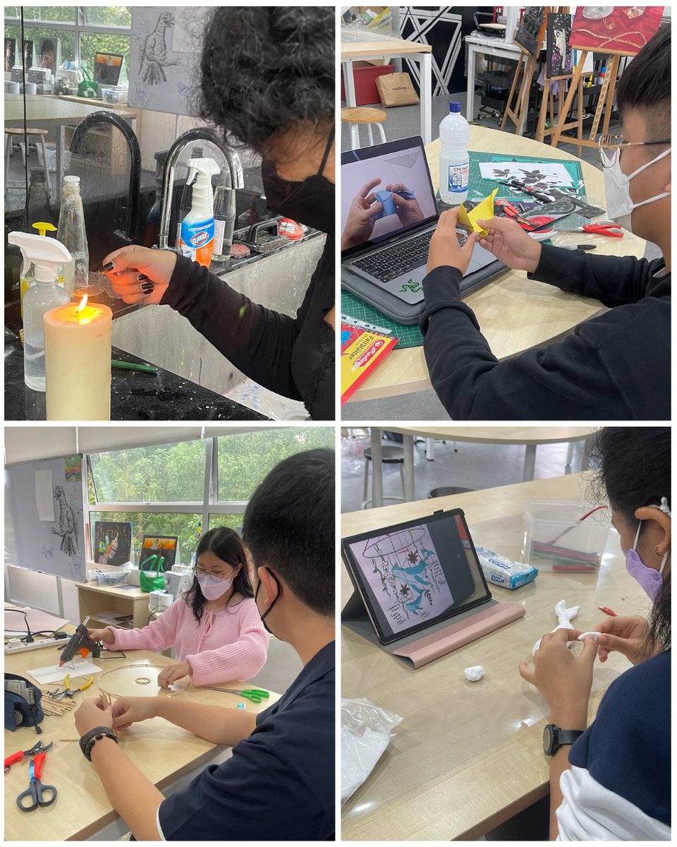 #HISSixthForm's University Art &amp; Design Portfolio explores Industry Link! Students have been working on prototype of an interactive installation art for OFFSPRING's CSR campaign 😄