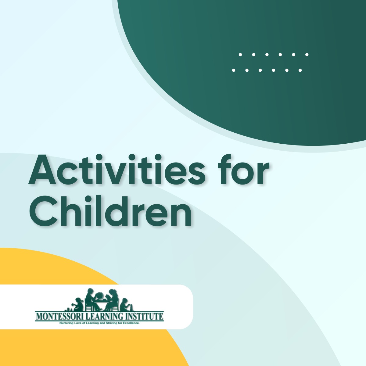 MLIcirca1987's tweet image. We provide activities and programs at Montessori Learning Institute that are suited to children with various learning preferences. We always ensure that all our activities align with our objectives in helping our children learn more.

#LearningPreferences #Preschool #HoustonTX