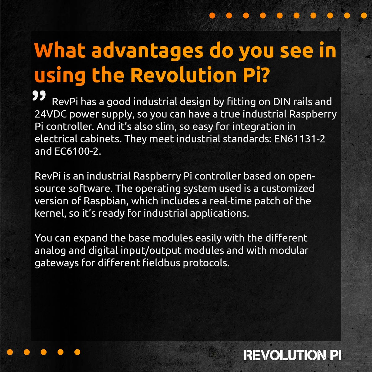 kunbus_gmbh's tweet image. Fancy some more Community Insights?

For our new Insider Talk, we spoke to QBM, who appreciate the RevPi as a reliable industrial Raspberry Pi controller.
#revpi #industrialautomation #automatización #automação