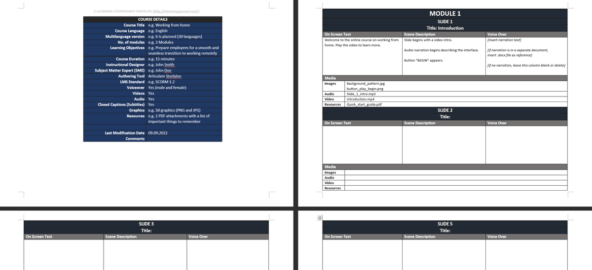 elearningspread's tweet photo. Need to create a #storyboard ๐ for your #elearning course? We have prepared #free #templates for you so that you can start creating your storyboards right away ๐ท๐!
https://t.co/5UBuJCjJUl
#elearningspread
#elearninglocalization
#translateelearning
#digitallearning https://t.co/eKhmJaHCqX