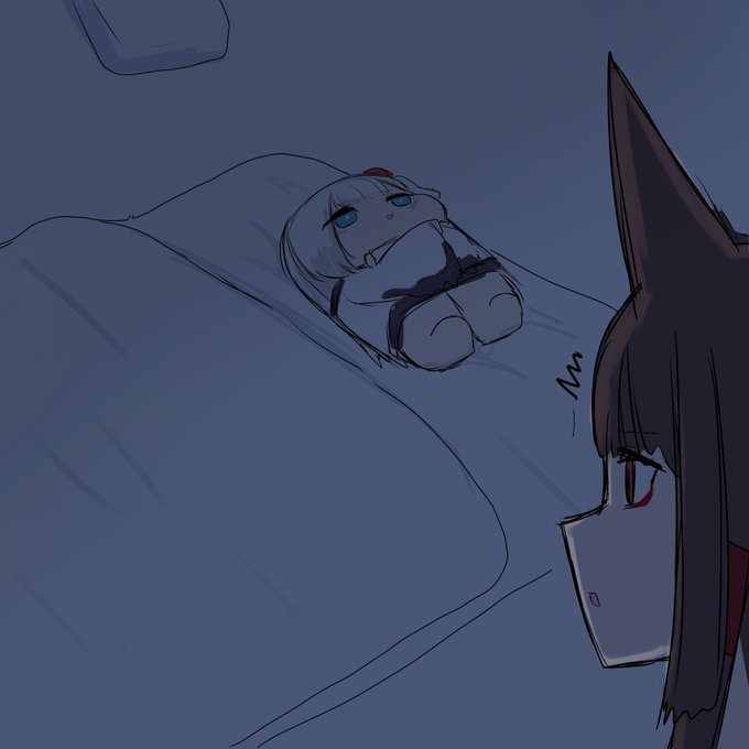 暗いなら赤城の枕になっててもバレないんじゃないかと思った翔鶴 