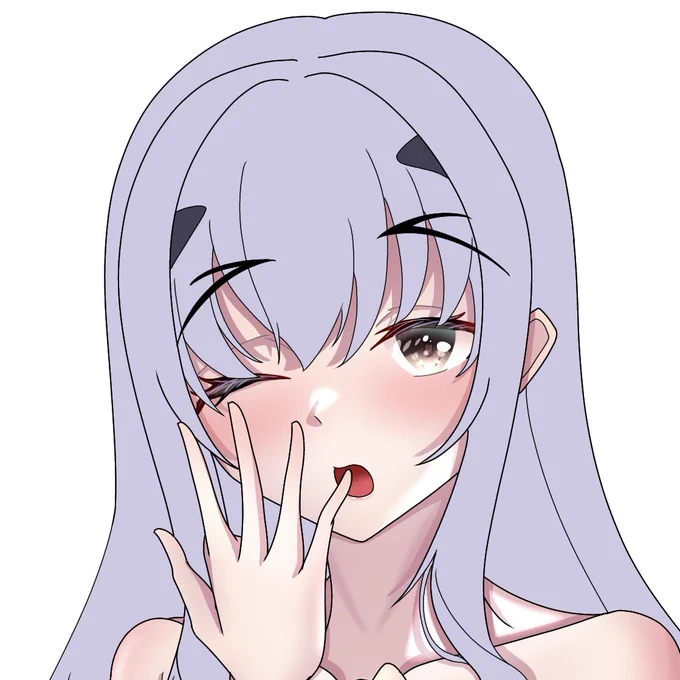 wipメリュ子のお顔久しぶりに楽しくお絵描きできてる #メリュジーヌ 