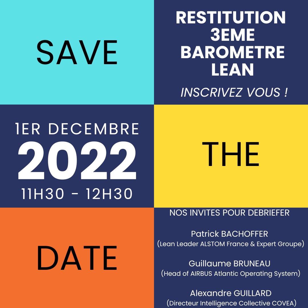 apilean's tweet photo. 📊 Le 1er décembre prochain nous analyserons avec vous les résultats de la 3eme édition du Baromètre #Lean : évolutions, tendances, impact Green, liens 4.0...

Inscrivez-vous ici gratuitement :
https://t.co/2CBBpBJKlA https://t.co/bdGC6lTaoA