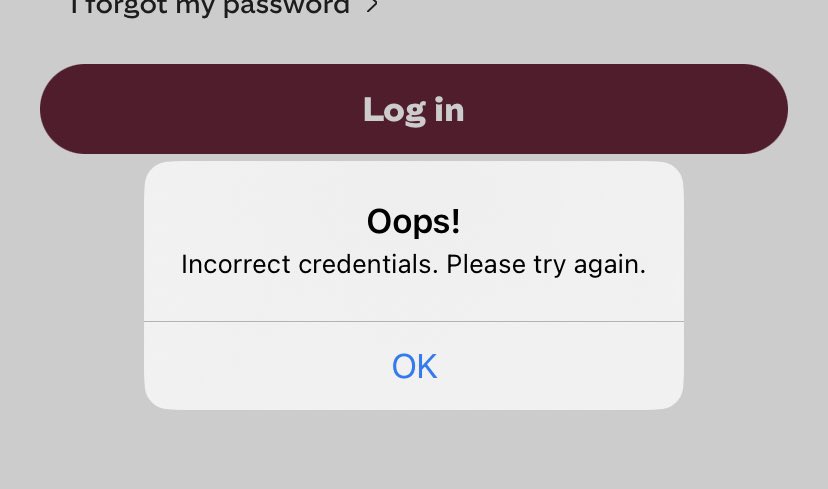 @JoshuaDempsey17 @CostaCoffee Mine is saying this.. can’t login any