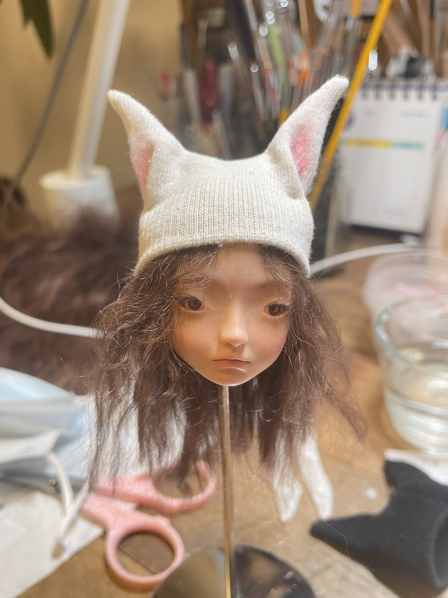 TeaTreeParty's tweet photo. Hat made from an old sock 

#BJD #bjd #創作人形 #リカちゃん #customblythe #ドール #DIY #handmade https://t.co/lR9WjOp5BU