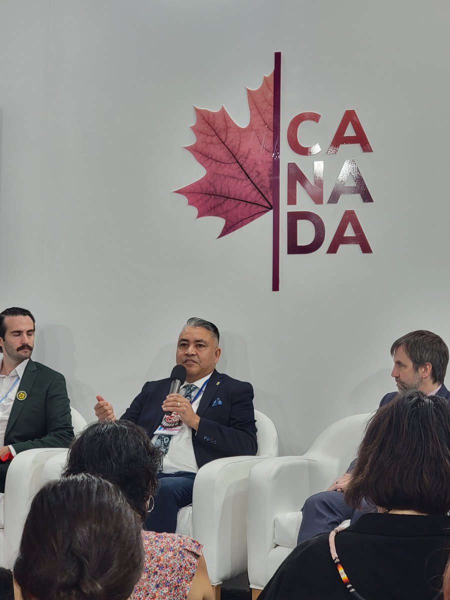 'Climate change not only has a monetary cost, but a human cost... We need more money place in prevention costs, instead of after the fact.' - Regional Chief Terry Tegee #cop27 #FirstNations #Canada #climatefinance