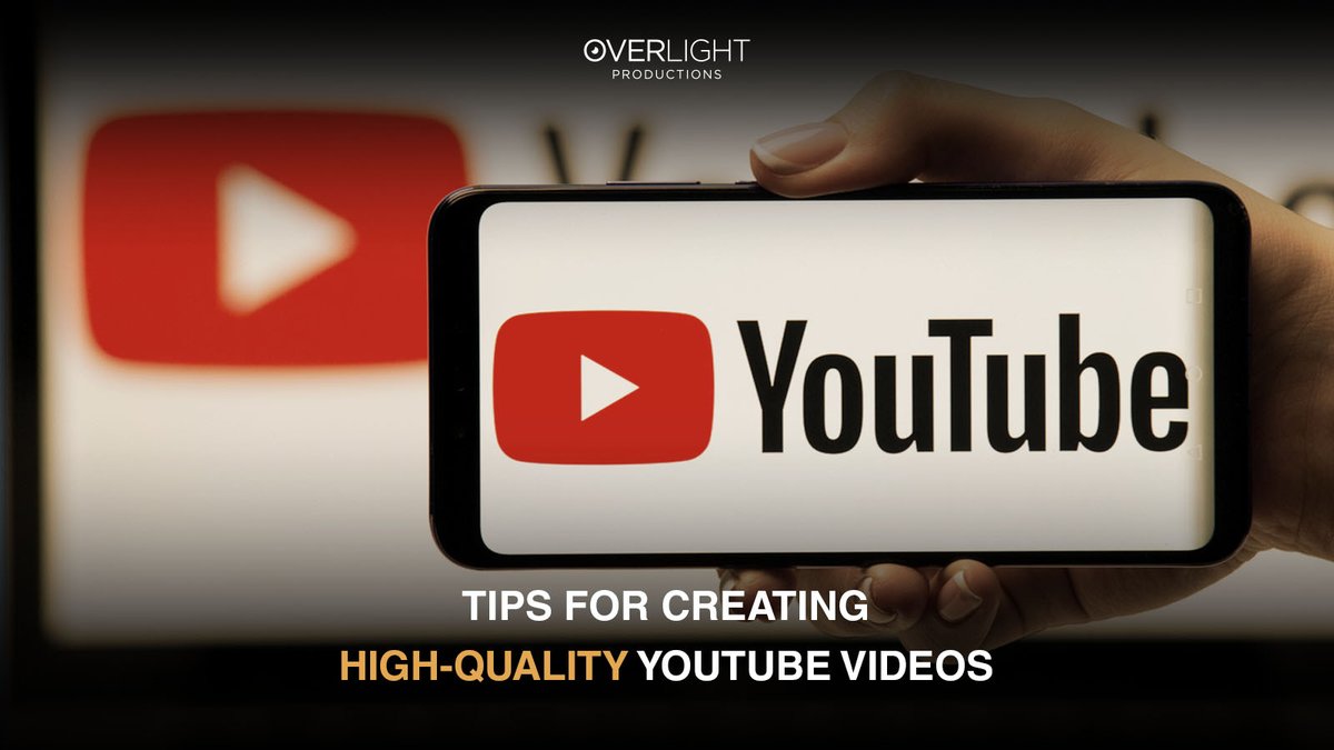 OverlightDXB's tweet image. Visual content is more potent than vocal or written, and it can achieve excellent audience retention. And that’s why your video quality matters!

Today’s blog is a brief guide on how to make high-quality videos!
tinyurl.com/2s4cp8py

#OverLightProduction  #blog  #youtube