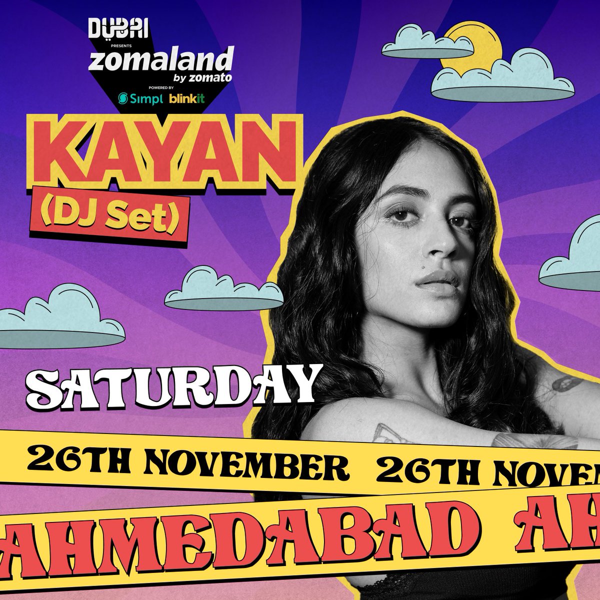 Love music that makes you dance, sing and guarantees a good time? 

Come watch Kayan’s set at Zomaland Ahmedabad for a dance party in your city! ✨

Get your tickets via the link! 🎟️
bit.ly/Zomaland2022

#Zomaland #Kayan #Ahmedabad