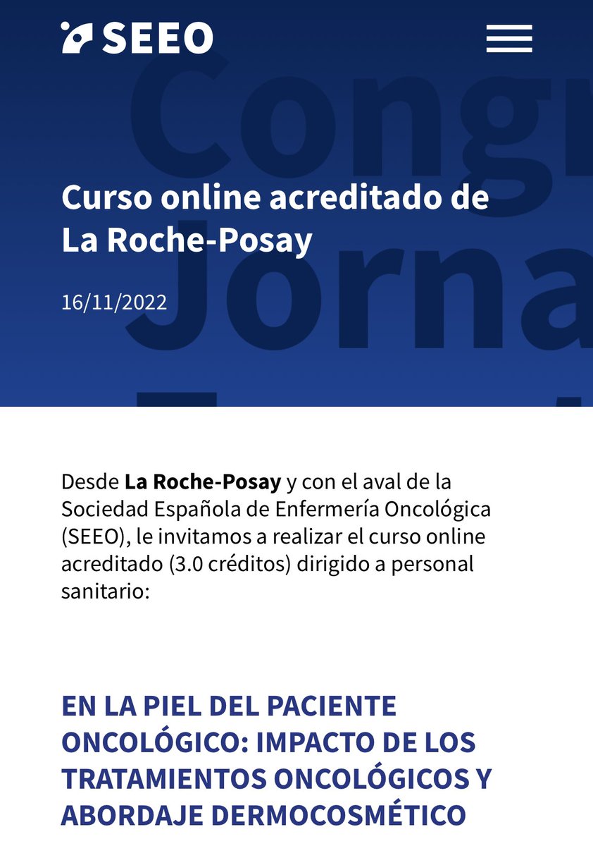 Enfermería Oncológica tweet media