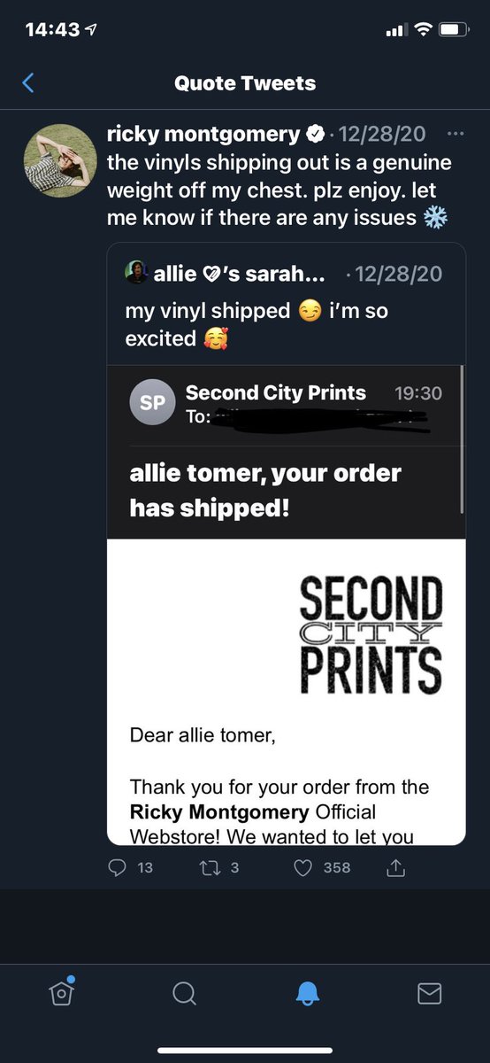 just saw ricky montgomery in concert so throwback to when he replied to me 😍😍😍