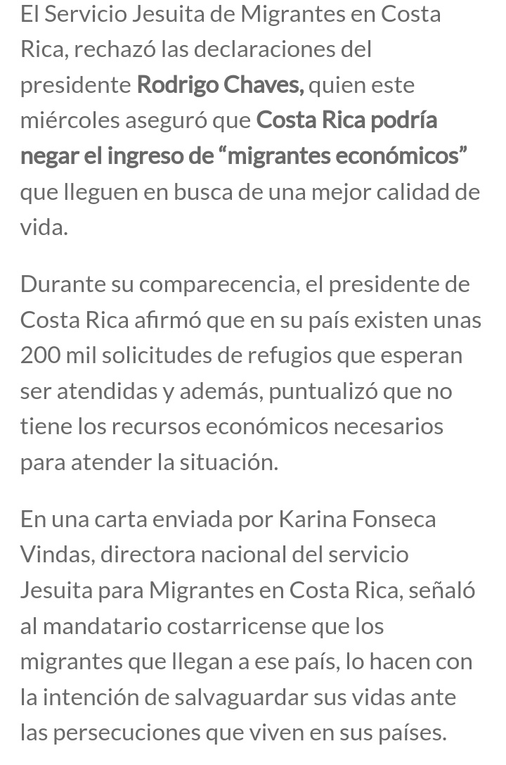 TVTCNic's tweet photo. #SOSNICARAGUA El gobierno de #CostaRica anuncia el cierre de la frontera y posibles deportaciones masivas. Según el presidente #RodrigoChavez por razones económicas no se puede seguir permitiendo la entrada irregular de migrantes al país. https://t.co/TGsNJkCdMu
