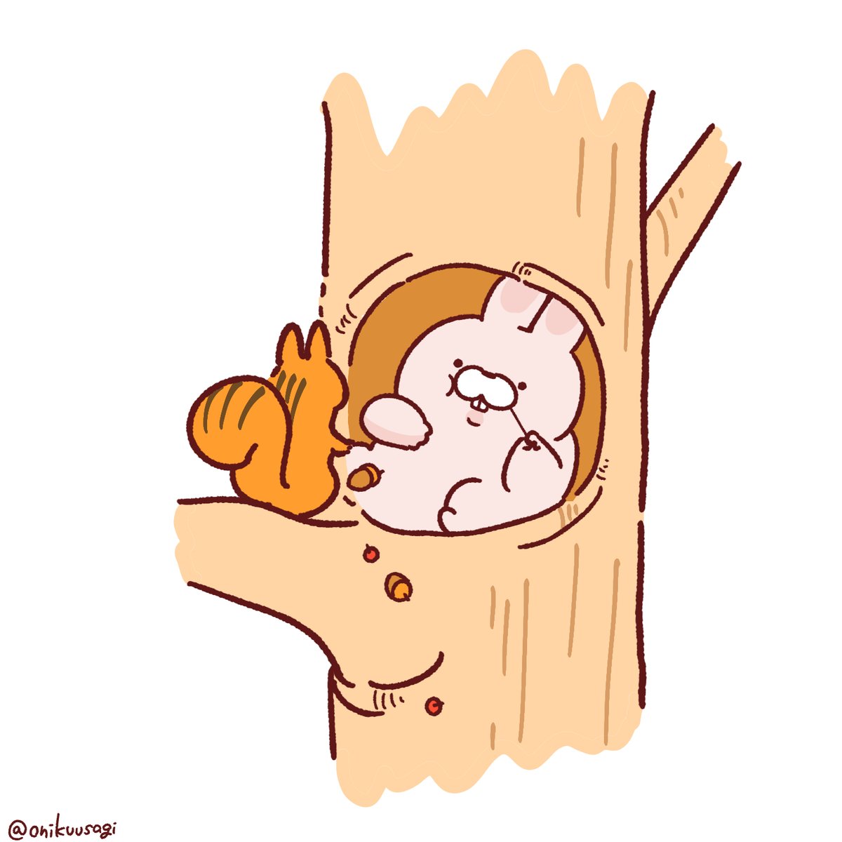 りすの巣穴とおにくうさぎその1 