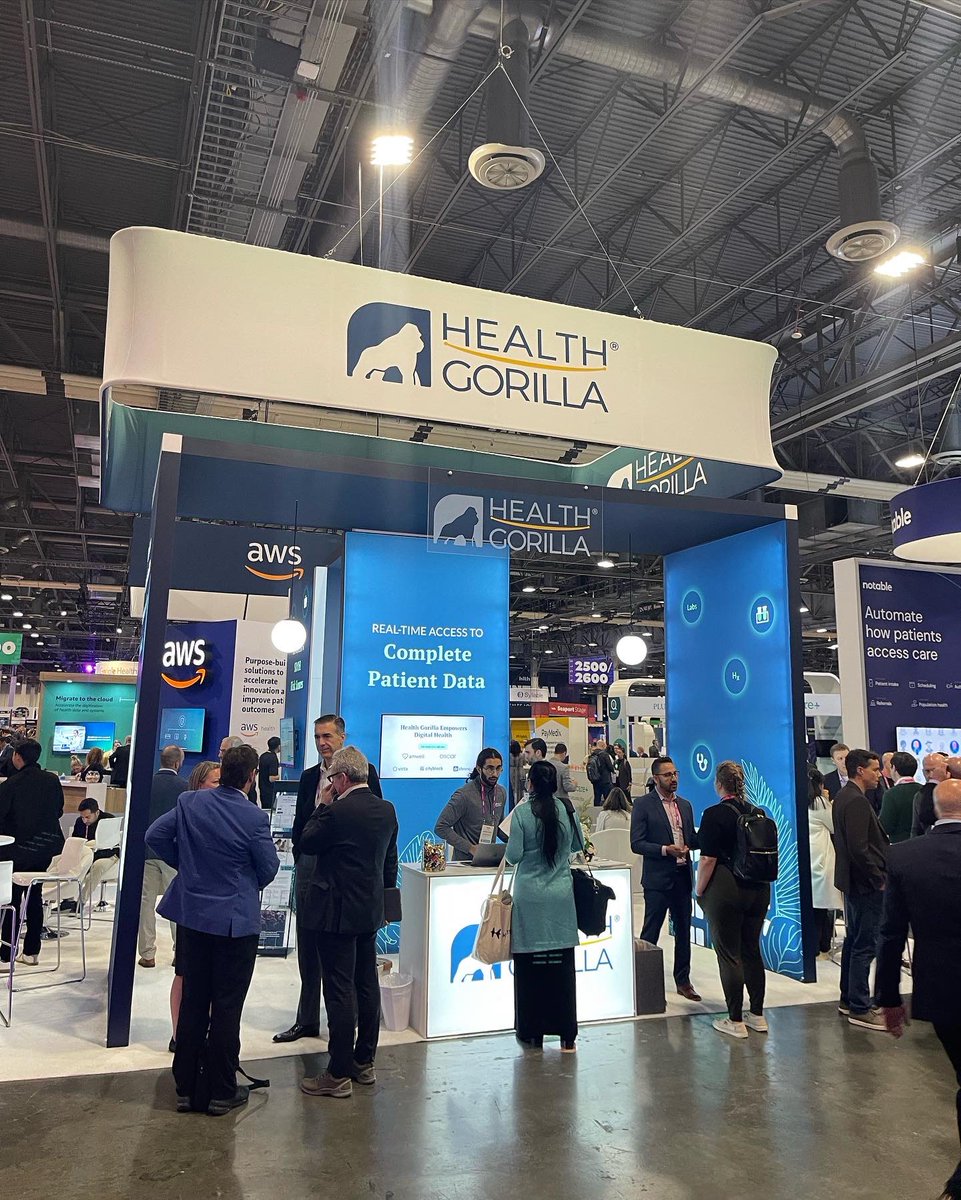 This booth though! 😍<a href="/healthgorilla/">Health Gorilla</a> #emr #emrdata #interoperability #medicaldata #SDOH #quin