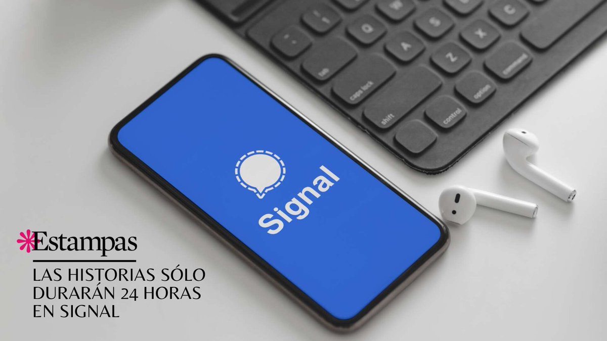 Estampas's tweet photo. #Estampas | La aplicación de mensajería instantánea Signal activó la publicación de historias de contenidos en su espacio digital, las cuales desaparecen luego de 24 horas, cuyos formatos están encriptadas de extremo a extremo. #RedesSociale https://t.co/vy8YOPMnMb