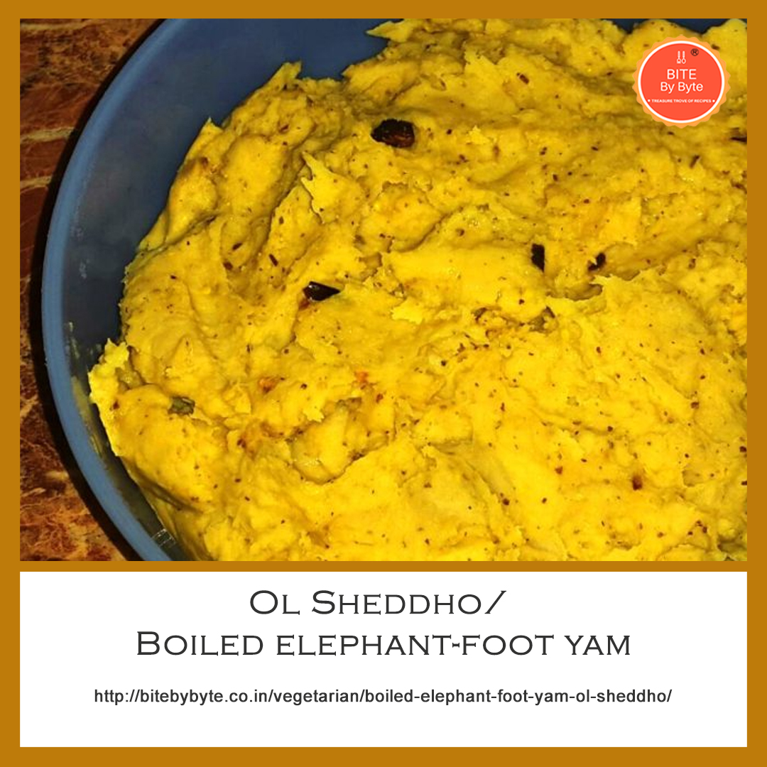 BiteByByte_'s tweet photo. This Ol Sheddho is a simple Bengali side dish where Ol or Elephant Foot Yam is cooked till soft and tender and then mashed with a couple of ingredients after frying it. It’s a simple and easy recipe and goes well with rice for a lunch meal.  https://t.co/uSbvLCzTOu #BiteByByte https://t.co/7Y40jkAutu
