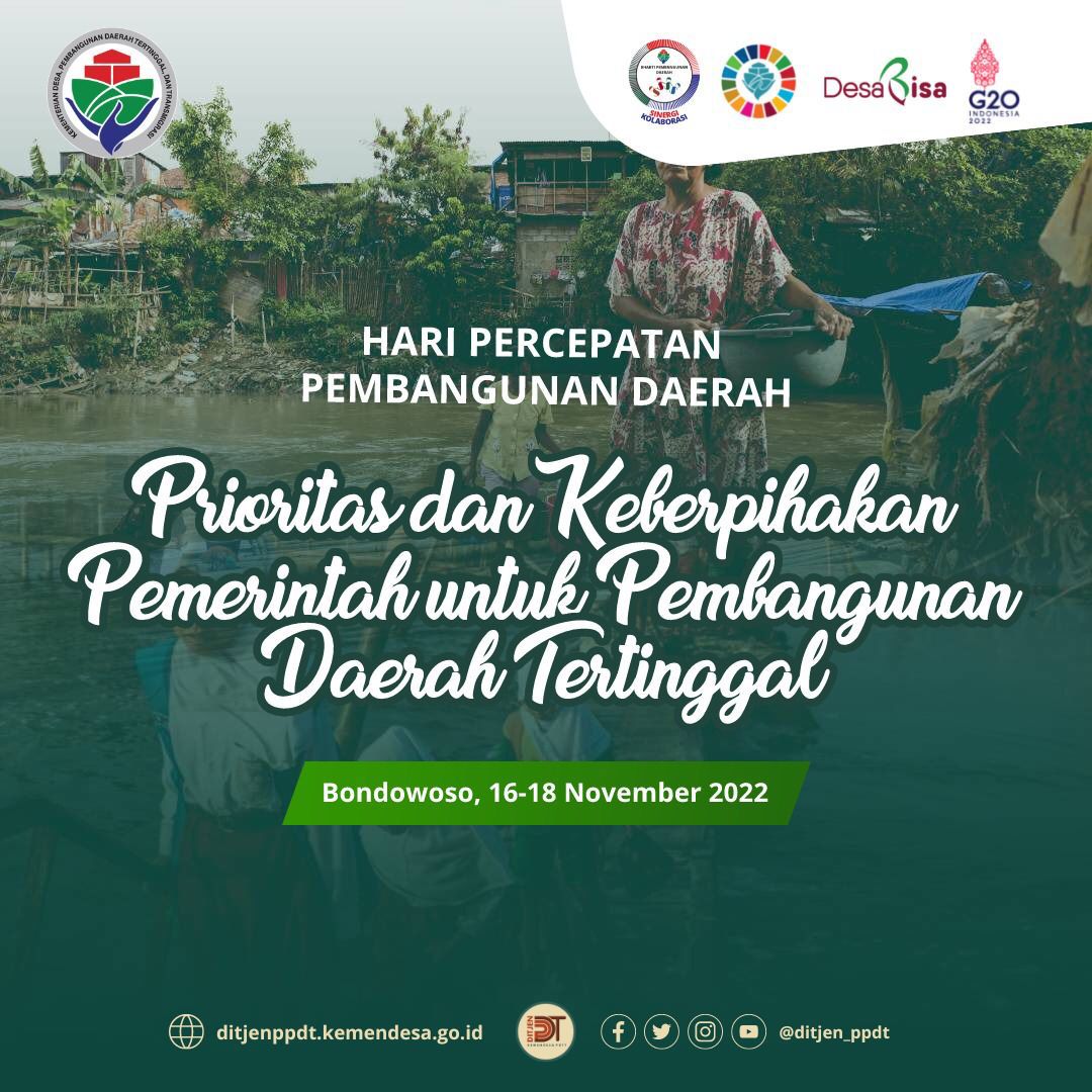 Hari Percepatan Pembangunan Daerah tahun 2022 oleh Kementerian Desa PDTT

#HariPercepatanPembangunanDaerah

<a href="/jokowi/">Joko Widodo</a> 
<a href="/halimiskandarnu/">ABDUL HALIM ISKANDAR</a>
@Kemendespdtt
<a href="/malik_haramain/">malikharamain</a>
<a href="/imansyukri/">Iman Sukri</a>
<a href="/taufikmadjid71/">IG : taufik.madjid</a>
@yusradaridesa 
<a href="/azzameldzikrie/">#SantriIndonesia</a> 
<a href="/tppkemendes/">TPP KEMENDES</a>
@ditjen_ppdt