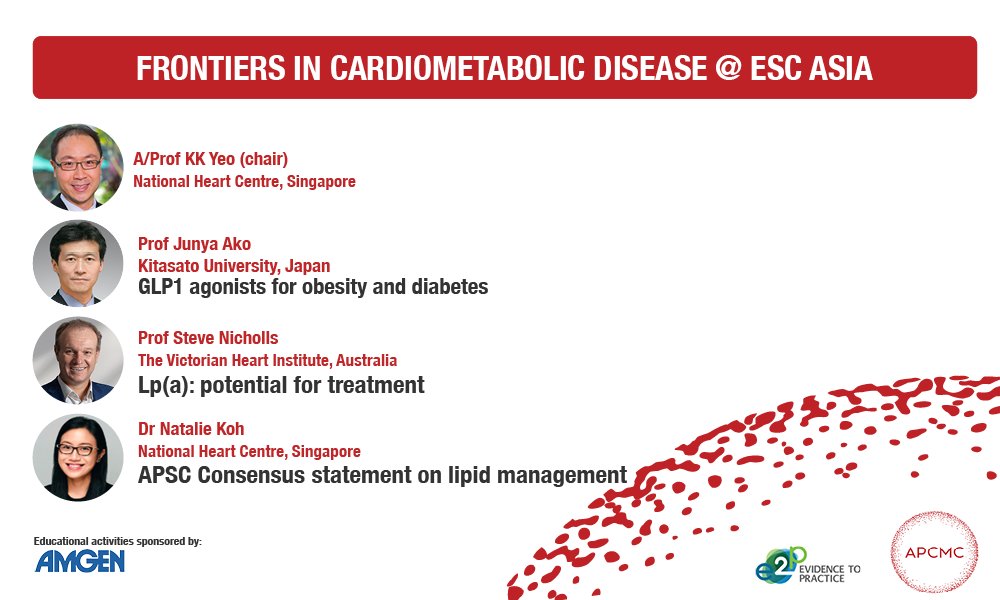 The Asia Pacific Cardiometabolic Consortium (@the_apcmc) on Twitter photo We're excited to present a satellite session at <a href="/escardio/">European Society of Cardiology</a> Asia on Frontiers in Cardiometabolic Disease! If you are attending the conference be sure to come and see us in room 1 at 1:00pm on Saturday, 3 December. We're excited to present a satellite session at <a href="/escardio/">European Society of Cardiology</a> Asia on Frontiers in Cardiometabolic Disease! If you are attending the conference be sure to come and see us in room 1 at 1:00pm on Saturday, 3 December.