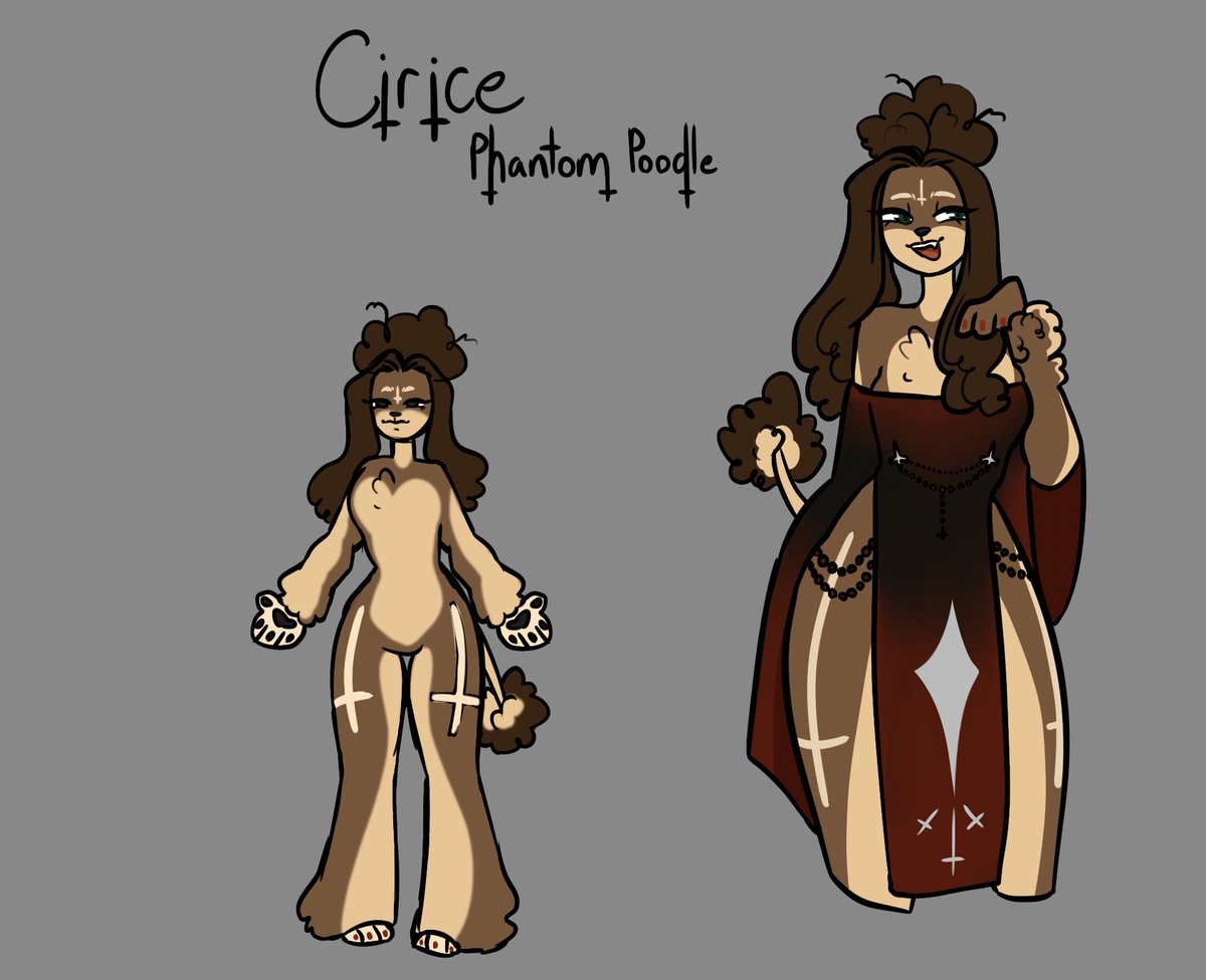 — cirice ! the new oc for this account . 

she’s the leader of a satanist cult and uses her body to gather cum for her rituals  . could kill you , would kill you , will kill you .

shes sassy