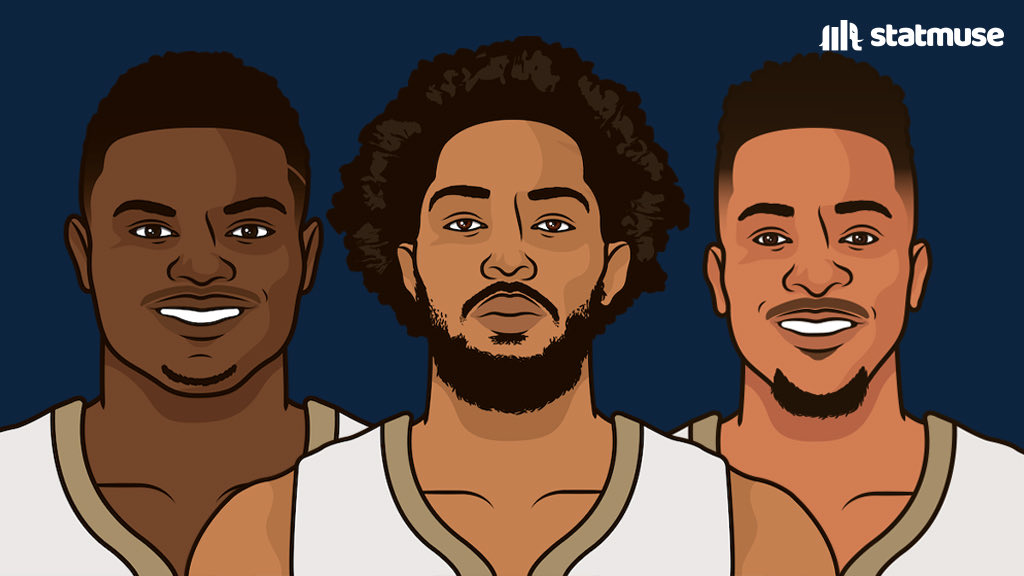 One team is in the top 10 in:

Offensive rating
Defensive rating
Net rating
Rebounds
Assists
FG%
3P%

The New Orleans Pelicans.