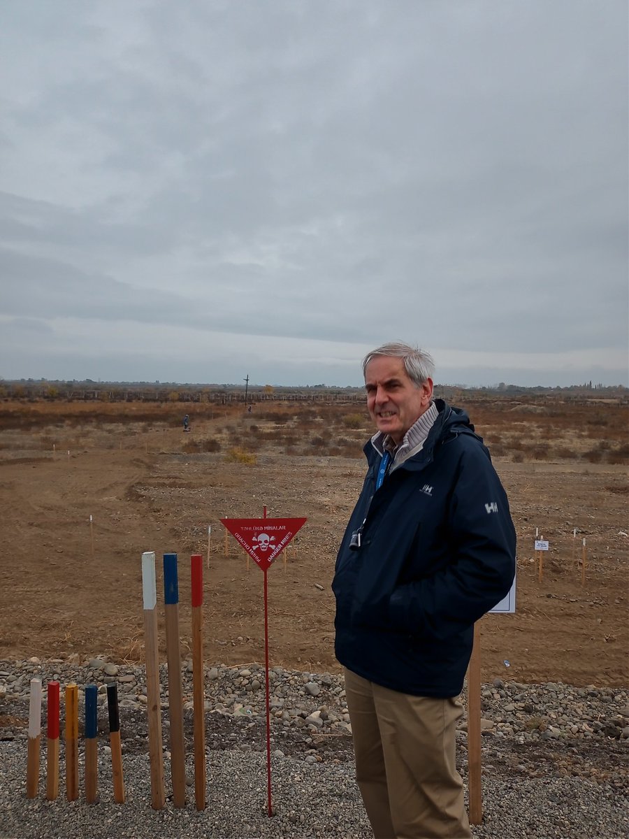 Nagorno Karabakh, more anti-personnel landmines than the Korean de-militarised zone. And this is what an anti-tank mine looks like. #mineaction Thank you <a href="/ANAMA_gov_az/">ANAMA</a>