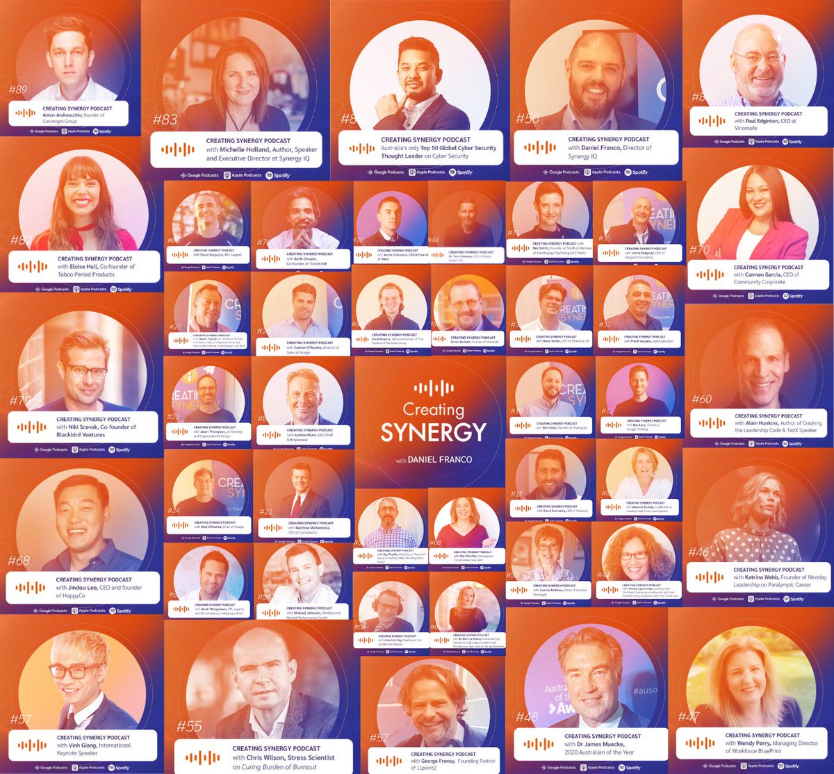 danieljfranco5's tweet photo. In celebration of Global Entrepreneurship Week, I am humbled to re-share with you some of the amazing humans I have had the privilege to chat with on the podcast, who I now call my friends.
Check out the #CreatingSynergyPodcast now!
#globalentrepenuershipweek #podcast https://t.co/irUmL8NIum