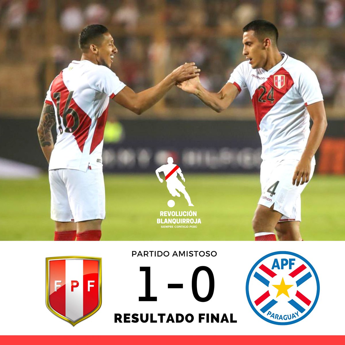 TRIUNFO PERUANO 🇵🇪🔥 Con gol de Alex Valera nuestra Selección venció 1-0 a Paraguay. El próximo partido amistoso será ante Bolivia en Arequipa. 💪🏼🇵🇪 #VamosPerú #SelecciónPeruana