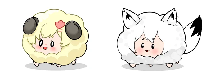 #絵フブキ  #つのまきあーと もふもふじゃい 